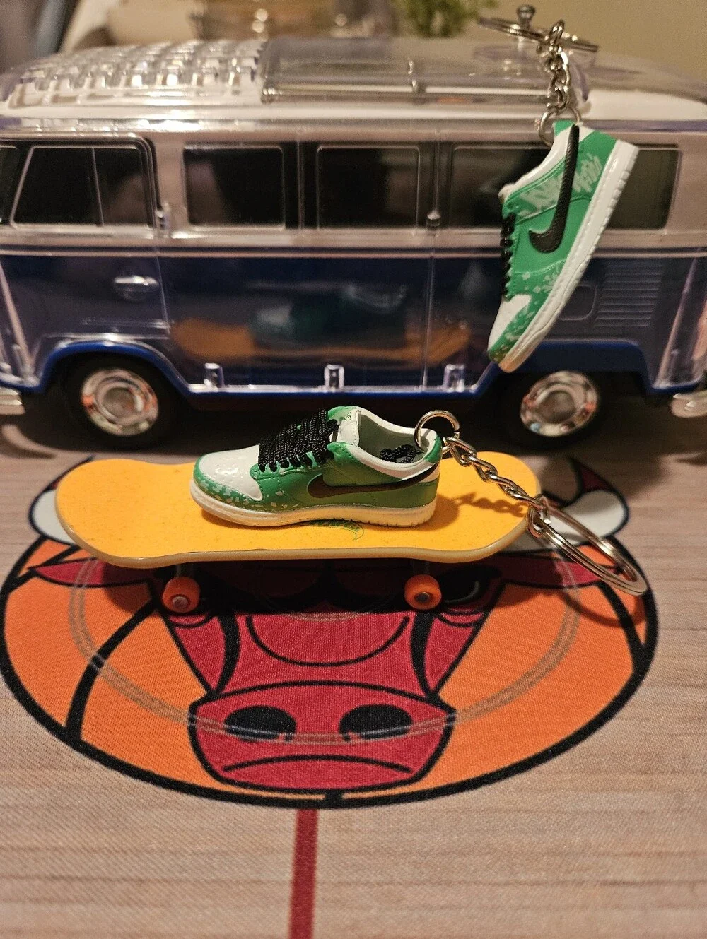 Pair of Mini sneaker keychain.